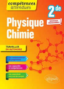 Compétences attendues : physique-chimie - 2de - nouveaux programmes