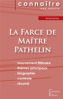 La farce de maître Pathelin - auteur anonyme
