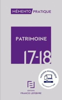 MEMENTO PATRIMOINE 2017-2018