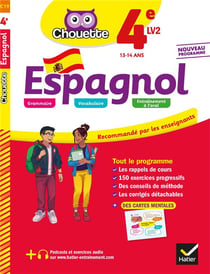 Chouette entraînement Tome 19 : espagnol - 4e LV2 (A1+, A2) - cahier d'entraînement et de révision