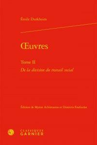 Oeuvres t.2 - de la division du travail social