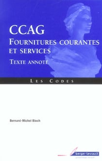 Ccag fournitures courantes et services