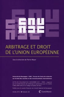 Arbitrage et le droit de l'Union européenne