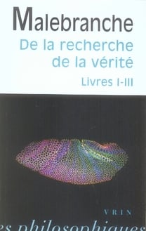 De la recherche de la vérité, livres I-III