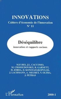 Revue innovations n.11 : déséquilibre - innovation et rapports sociaux