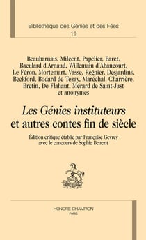 Bibliothèques des génies et des fées t.19 - les génies instituteurs et autres contes fin de siècles