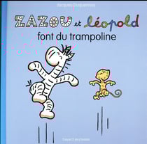 Zazou et léopold font du trampoline
