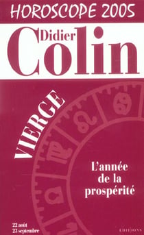 Horoscope 2005 : vierge (edition 2005)