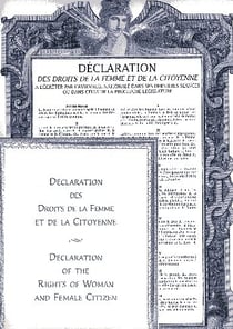 Déclaration des droits de la femme et de la citoyenne - declaration of the rights of woman and female citizen