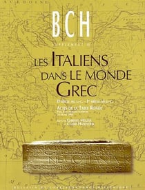 Les italiens dans le monde grec - iie siècle av.j.-c./ier siecle ap.j.-c. - circulation, activités, intégration