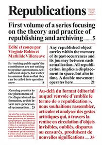 ARCHIVE JOURNAL HORS-SERIES Tome 1 : republications