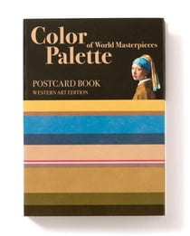 Color palette postcard book of world masterpieces