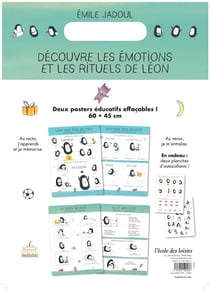 Les posters éducatifs de léon - les rituels de la journée et les émotions