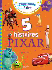 Fin de CP, début de CE1 - 5 histoires Pixar