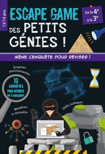 Escape game des petits génies - 4e-3e - Cahier de vacances