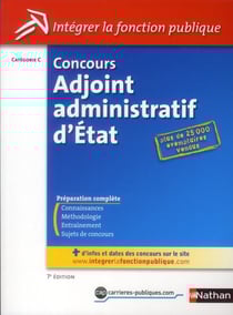 Concours adjoint administratif d'Etat - catégorie C (édition 2012)