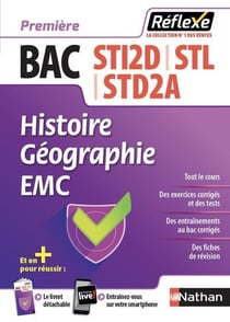Mémos réflexes Tome 23 : bac STI2D - STL - STD2A - histoire - géographie - EMC - première (édition 2018)