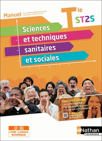 Sciences et techniques sanitaires et sociales : manuel : terminale ST2S : livre + licence élève (édition 2022)