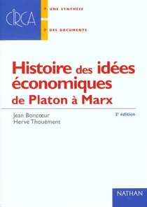 Histoire des idees economiques t.1 - de platon a marx
