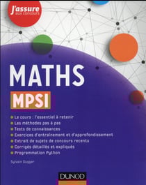 Maths mpsi 1ère année