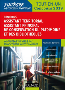 Concours assistant territorial et principal de conservation du patrimoine et des bibliothèques