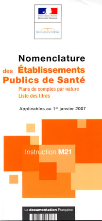 Nomenclature des établissements publics de santé - instruction m21 - plans de comptes par nature - listes des titres - applicables au 1er janvier 2007