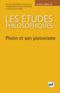 Revue Les études philosophiques n.2009/3 : Plotin et son platonisme