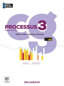 Processus 3 : Gestion des obligations fiscales BTS comptabilité gestion - Pochette élève (édition 2023)