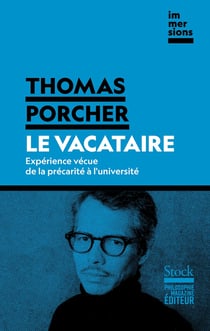 Le vacataire : Expérience vécue de la précarité à l'université