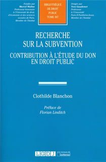 RECHERCHE SUR LA SUBVENTION