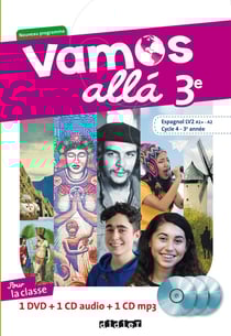 VAMOS ALLA : espagnol - 3e - LV2 - coffret de la classe - 1 dvd + 1 cd audio + 1 cd MP3