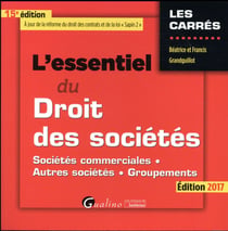 L'essentiel du droit des sociétés (édition 2017)