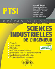 Sciences industrielles de l'ingénieur - PTSI - nouveaux programmes