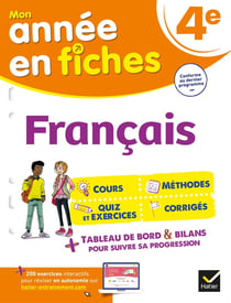 Mon année en fiches : français - 4e