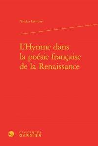 L'hymne dans la poésie française de la Renaissance