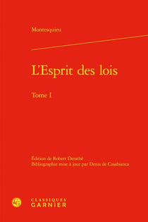 L'Esprit des lois Tome 1