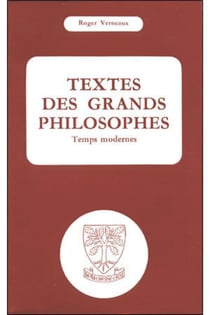 Textes des grands philosophes : Temps modernes