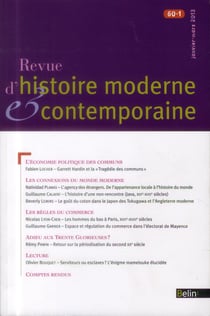Revue d'histoire moderne et contemporaine n.60-1 - (janv-mars 2013)