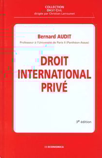 DROIT INTERNATIONAL PRIVE 3ED.