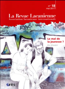 La Revue lacanienne n.18 : le mal de la jeunesse