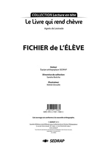 LECTURE EN TETE - LIVRE QUI REND CHEVRE - LECTURE CYCLE 3 (FICHIER)