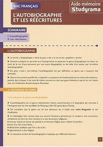 L'autobiographie et les réécritures