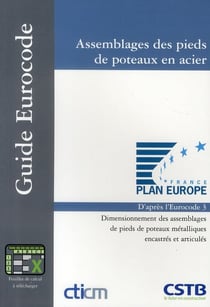 Assemblages des pieds de poteaux en acier - d'après l'eurocode 3 - dimensionnement des assemblages de