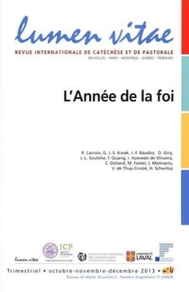 Lumen vitae 2013/4 L'Année de la foi