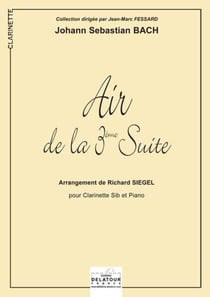 Air de la 3ème suite orchestrale BWV 1068 pour clarinette et piano