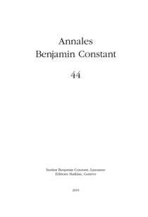 Annales Benjamin Constant n.44