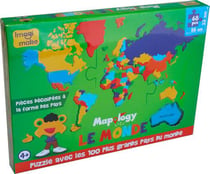 Monde - les plus grands pays - puzzle mousse