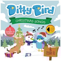 Ditty Bird : Livre musical sensoriel bébé : Joyeux Noël, Merry Christmas, chansons de Noël