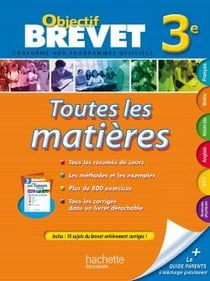 Objectif brevet - toutes les matières - 3ème