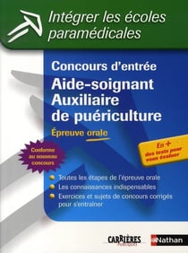 Concours d'entrée aide-soignant, auxiliaire de puériculture - épreuve orale